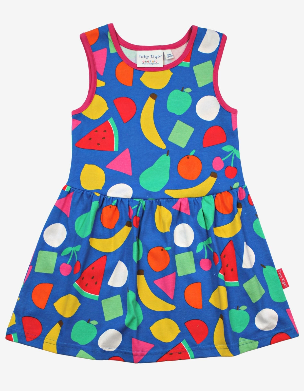 Toby Tiger Organic Fruit Print Summer Dress