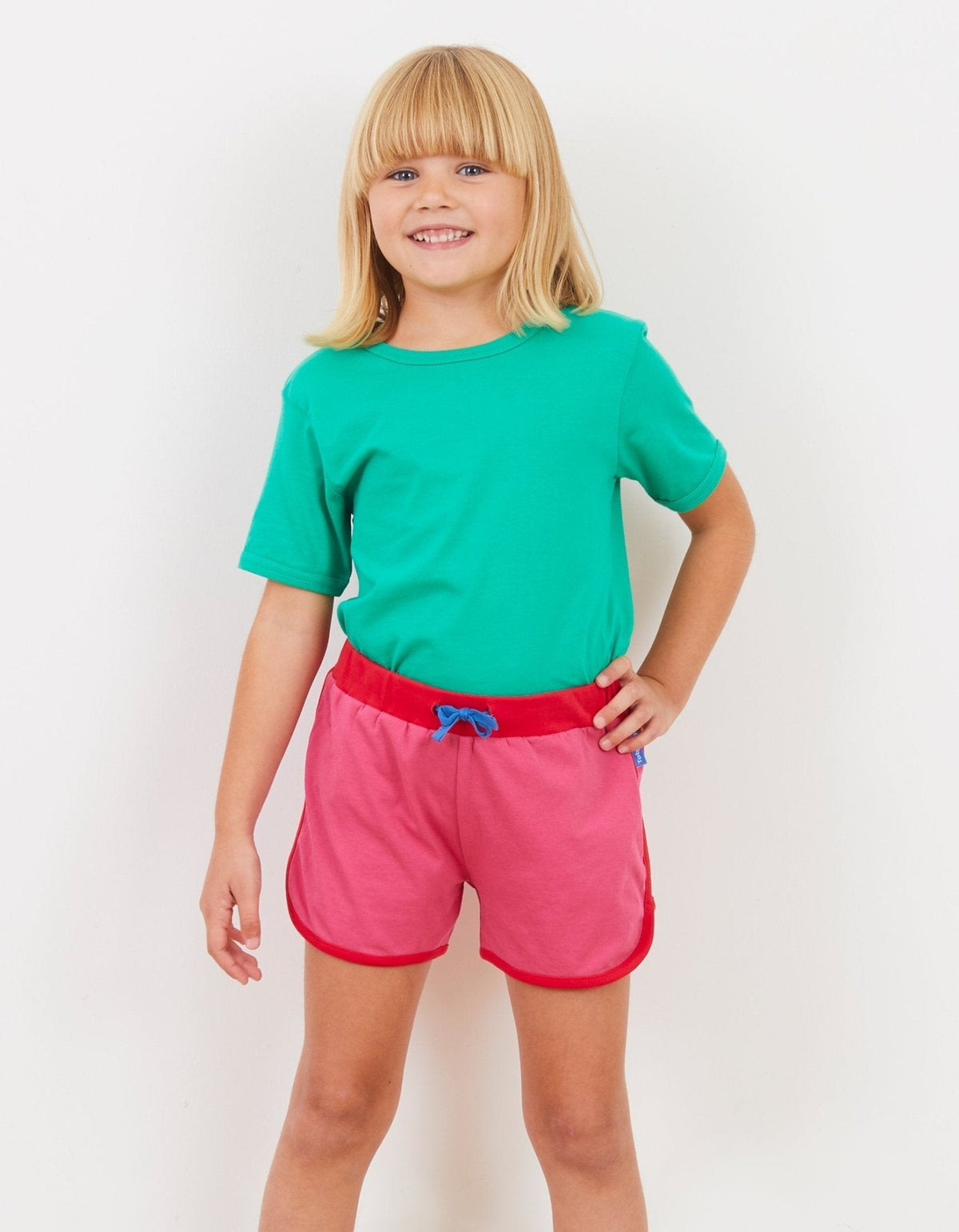 Toby Tiger Organic Green Basic Short-Sleeved T-Shirt