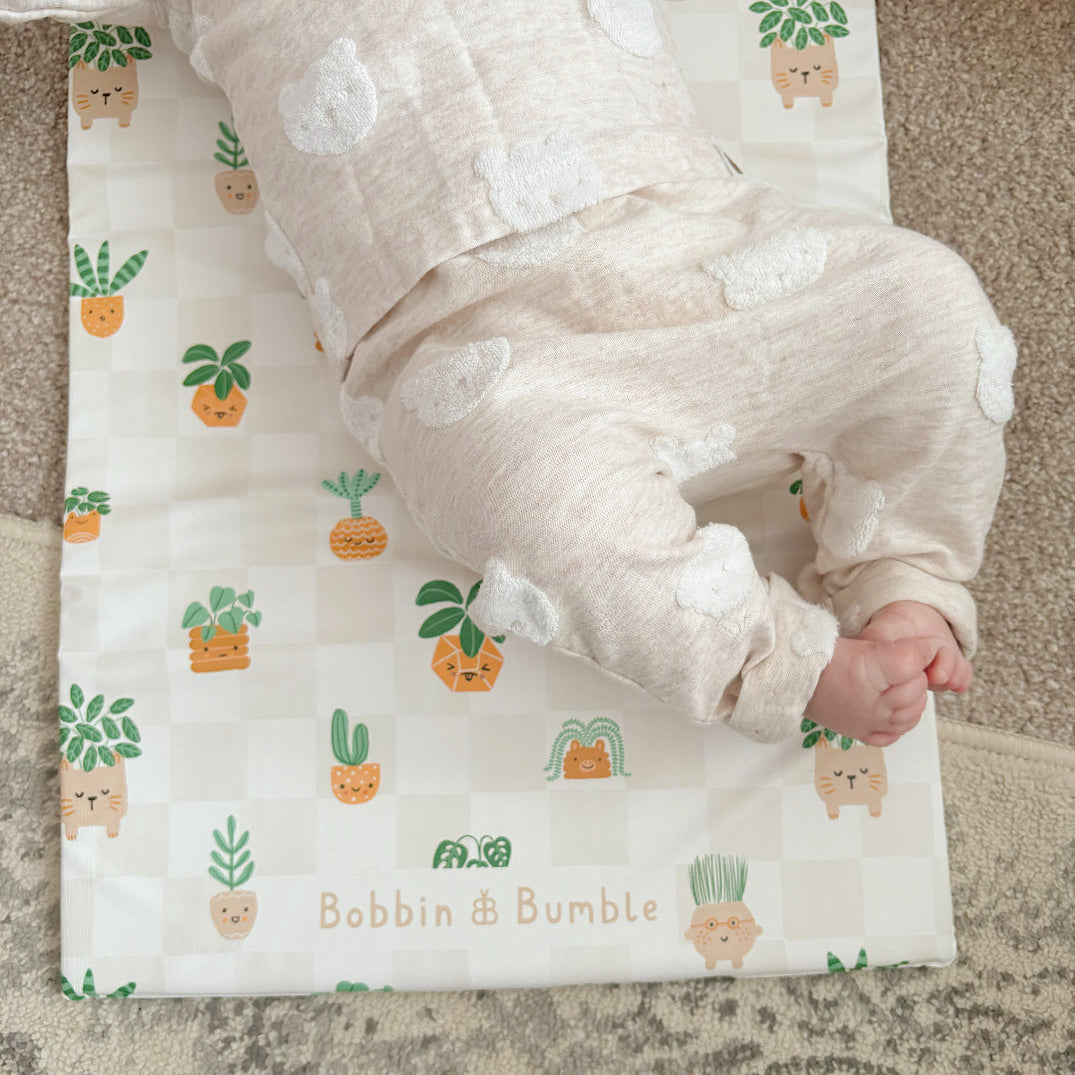 Travel Changing Mat - Pot Plants