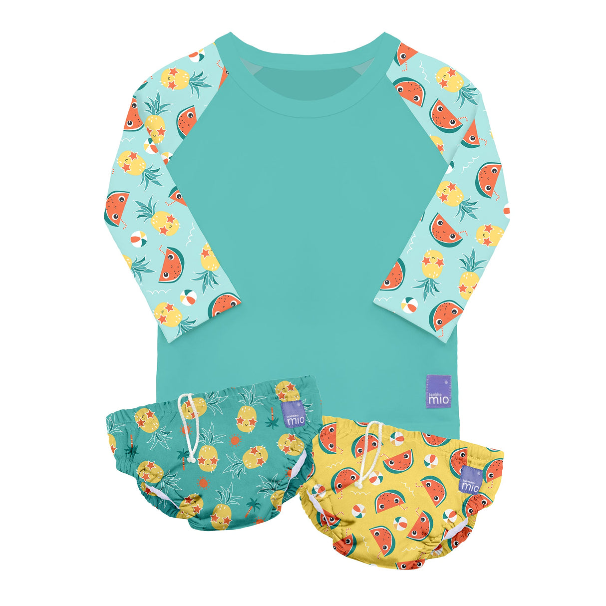Reusable Swim Ready 3 Piece Set in Tropical