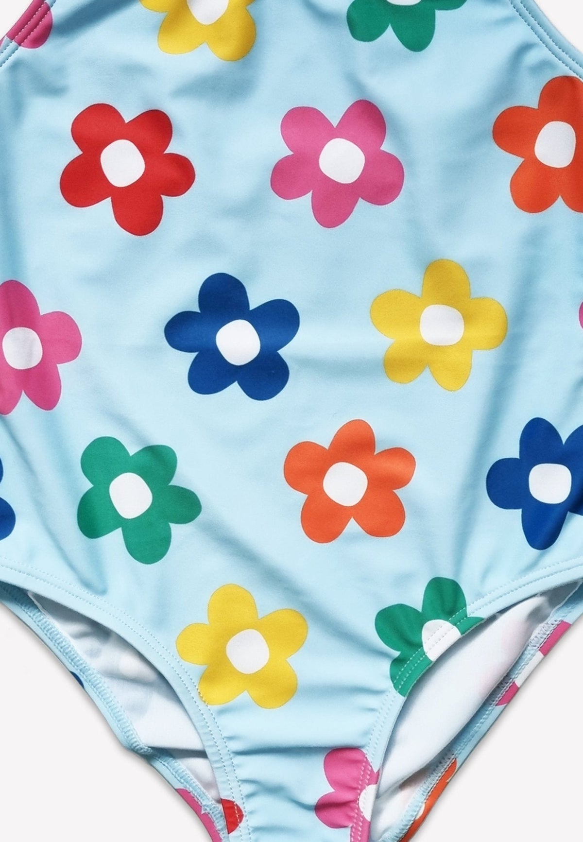 Toby Tiger Rainbow Bloom Print Kids' Swimsuit