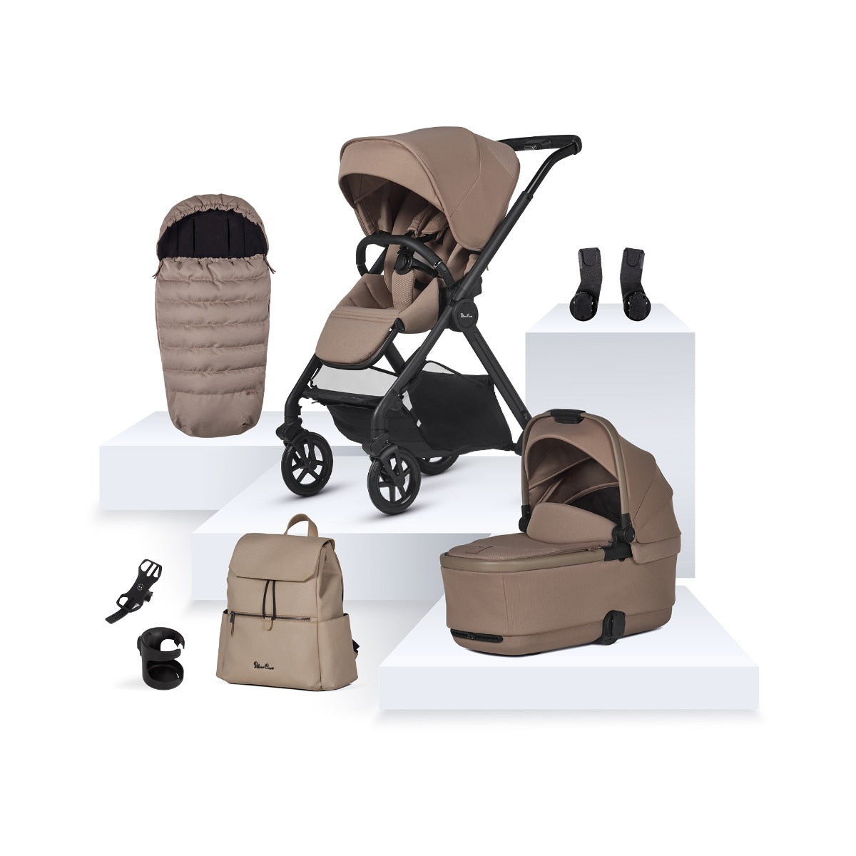 Silver Cross Reef 2 with Cybex Cloud T Ultimate Bundle - Mocha
