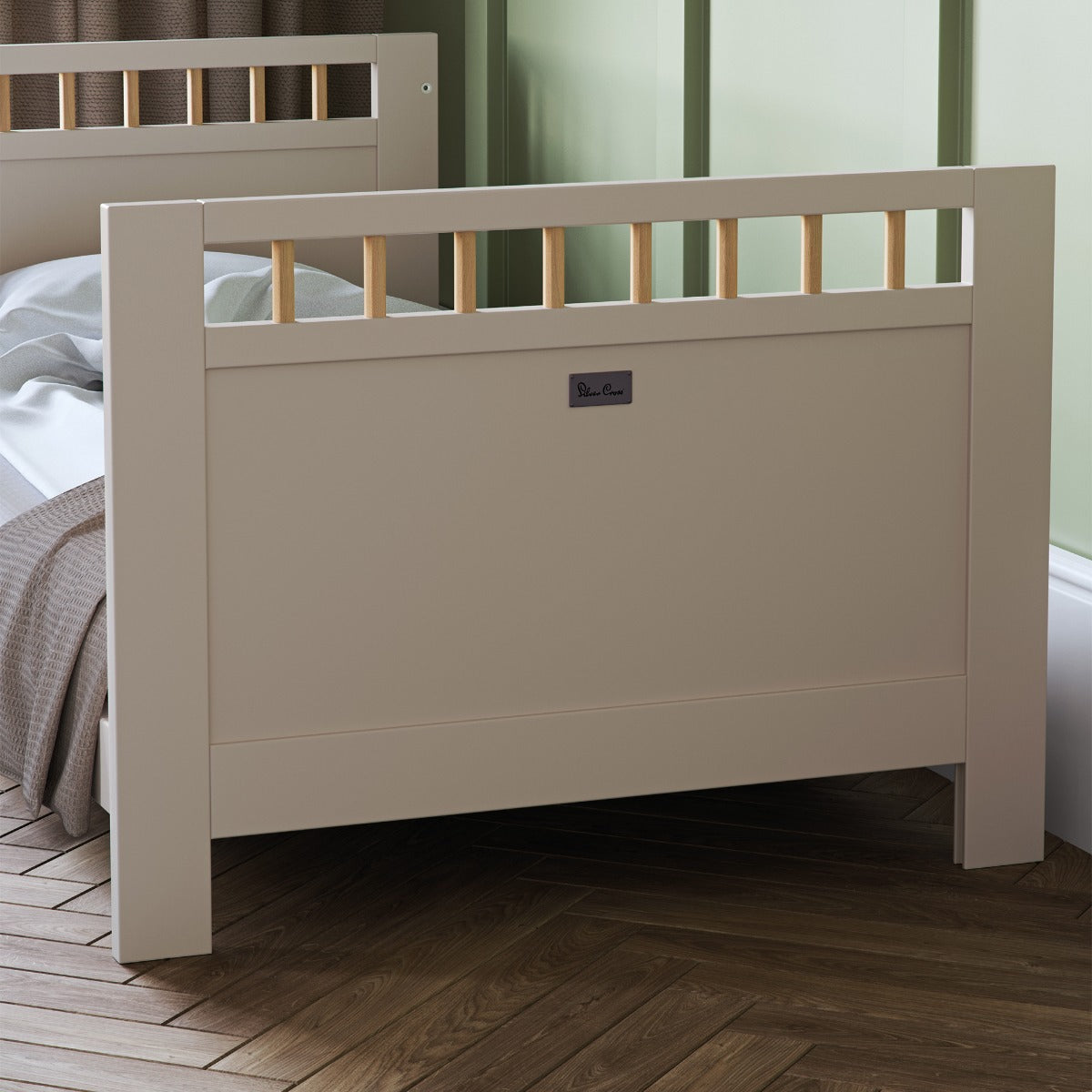 Silver Cross Seville 2 Piece Cot Bed & Dresser Set - Cashmere Oak