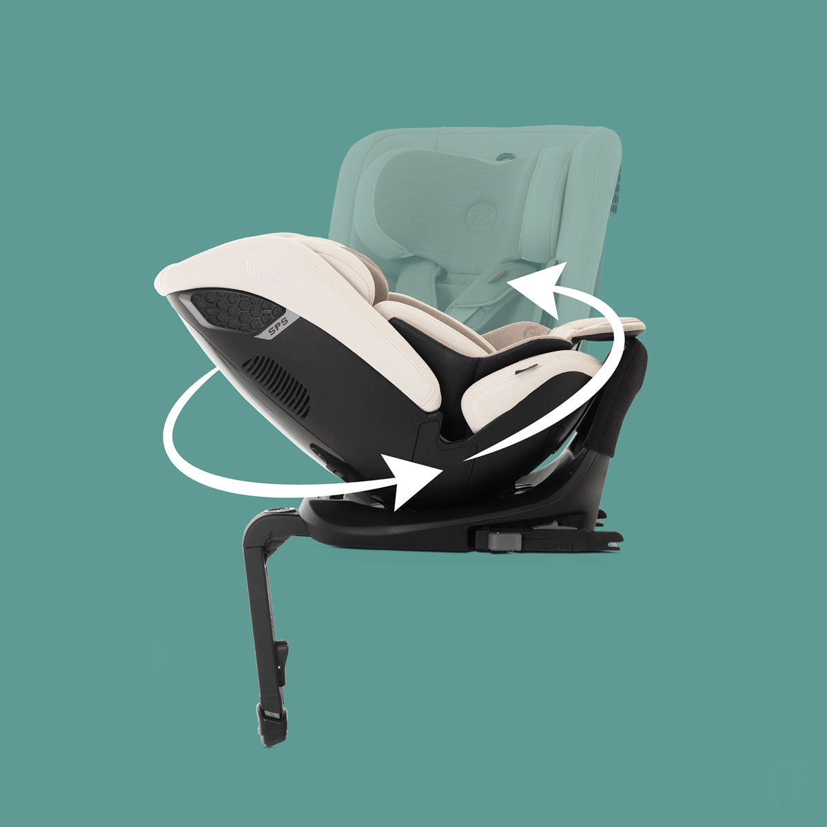 Silver Cross Motion 2 All Size 360 Car Seat - Almond