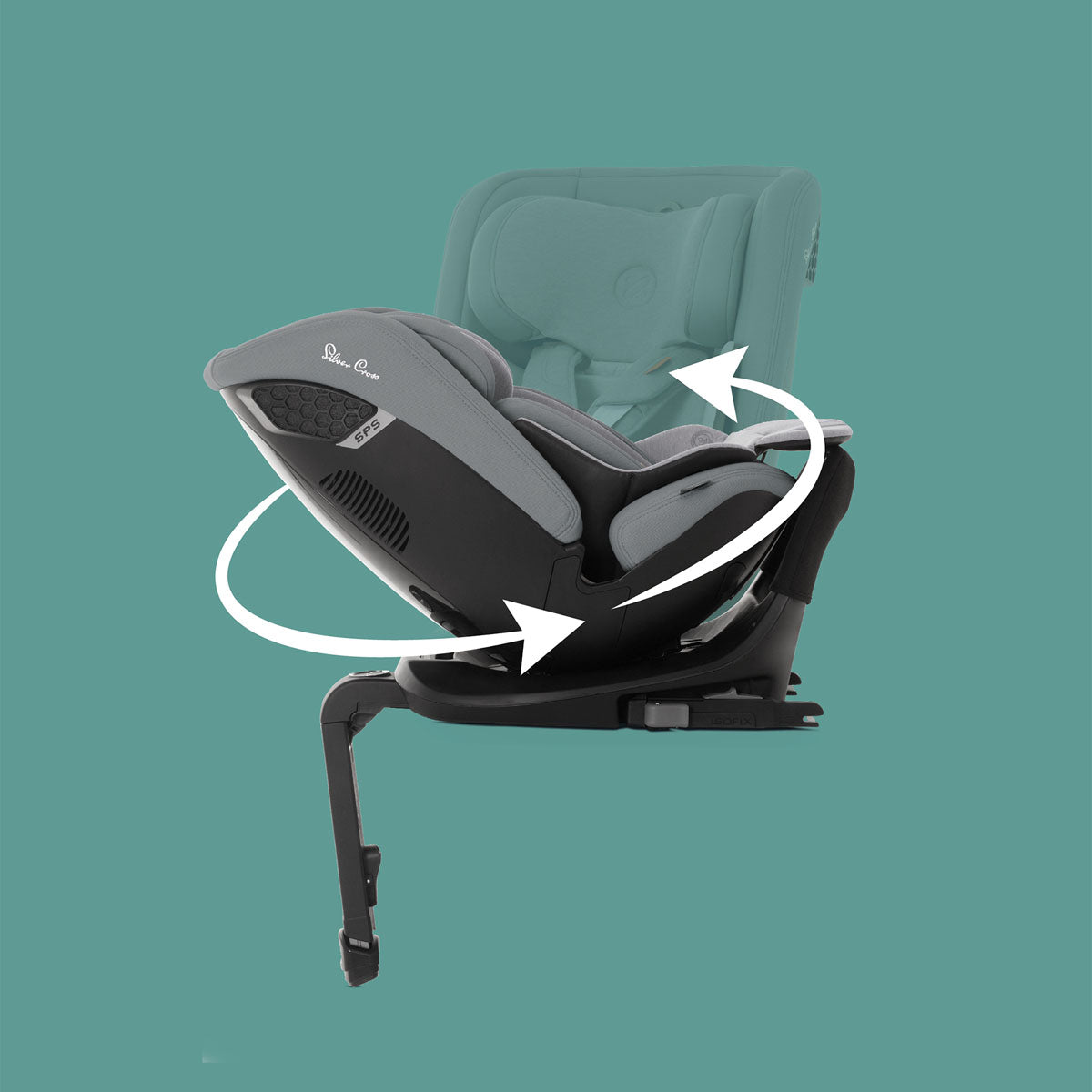 Silver Cross Motion 2 All Size 360 Car Seat - Glacier