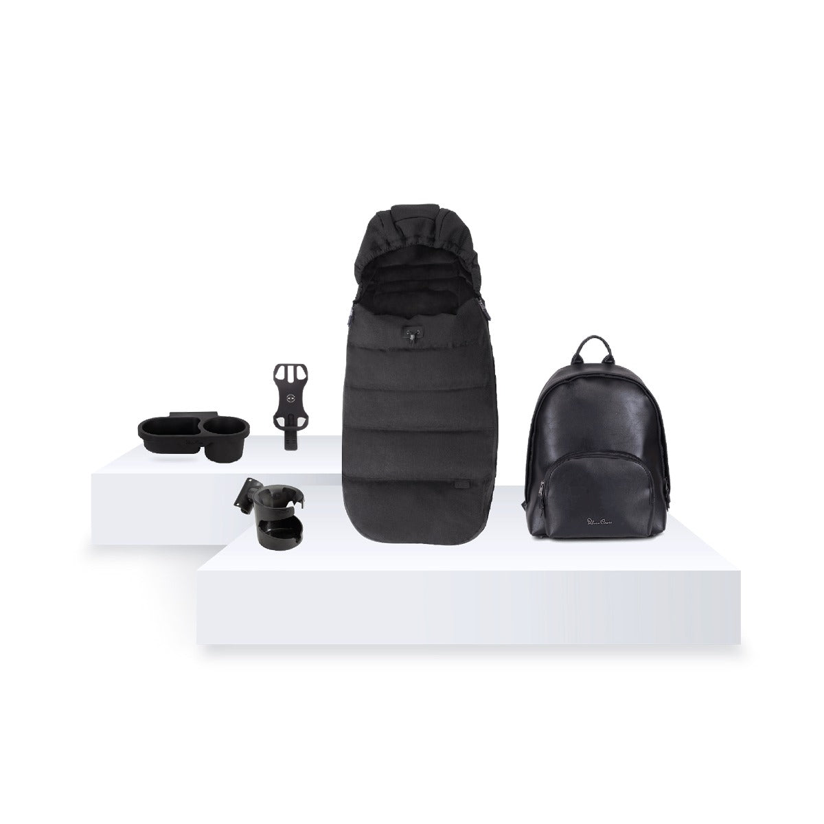 Silver Cross Wave 3 Pram & Pushchair + Ultimate Pack + Motion All Size - Onyx