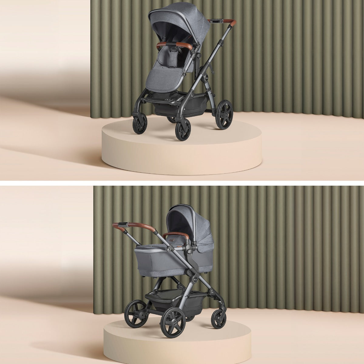 Silver Cross Wave 3 Pram & Pushchair + Ultimate Pack + Motion All Size - Lunar