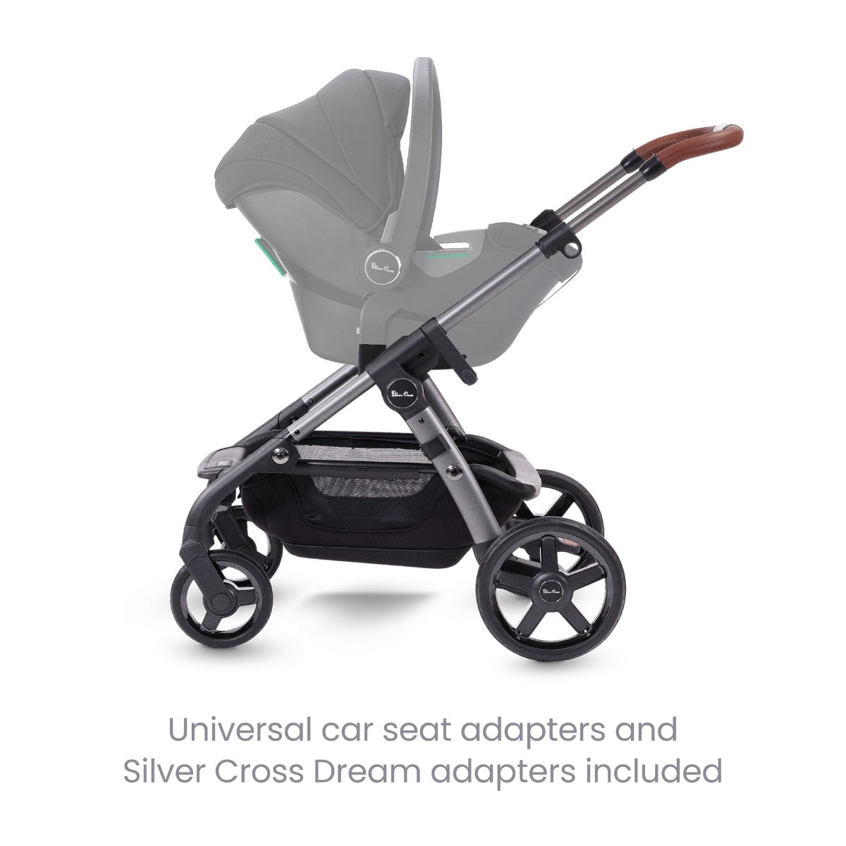 Silver Cross Wave 3 Pram & Pushchair + Ultimate Pack + Motion All Size - Lunar