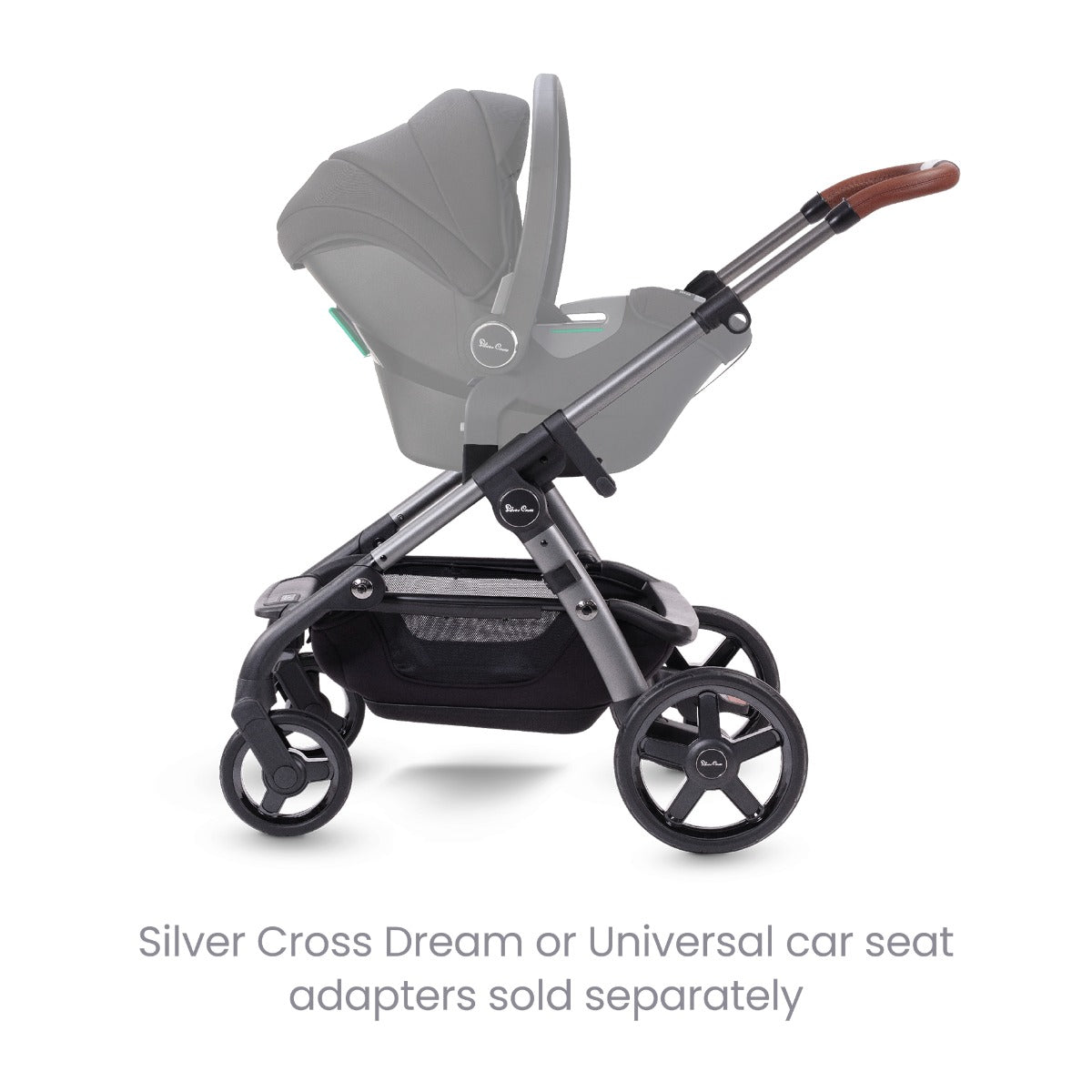 Silver Cross Wave 3 Single to Double Pushchair - Lunar
