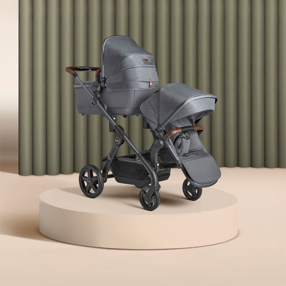 Silver Cross Wave 3 Single to Double Pushchair - Lunar