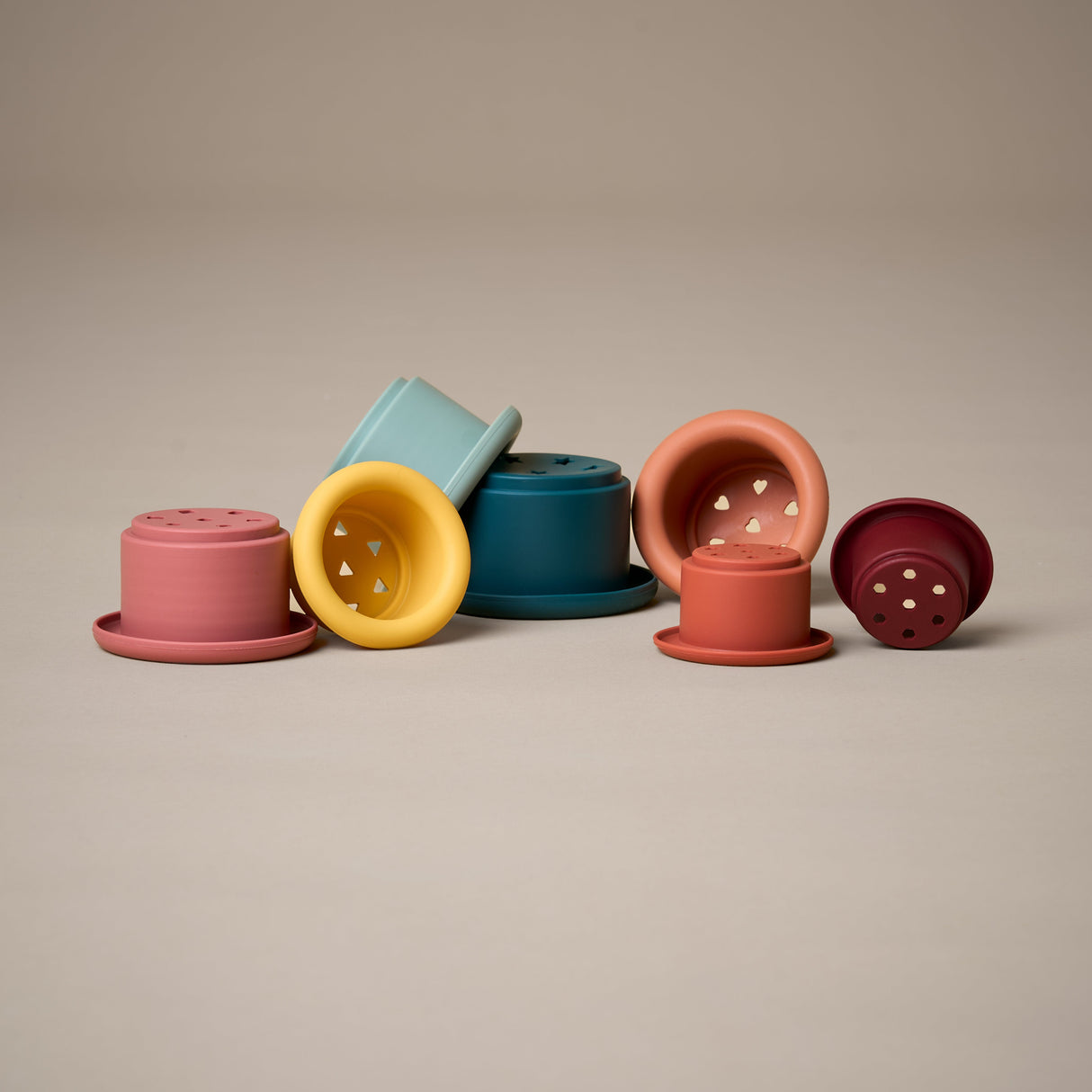 Obaby Squidgy Stacking Cups - Sunset