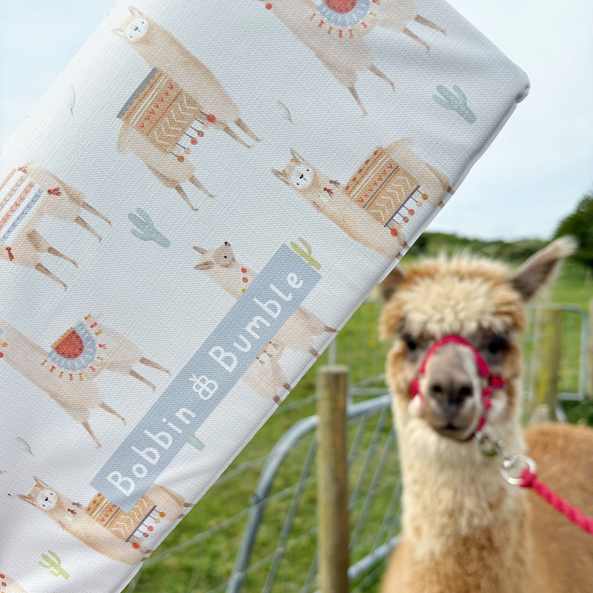 Travel Changing Mat - Alpacas