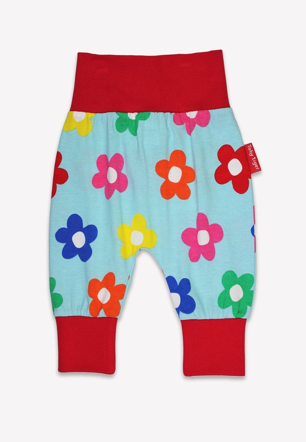 Toby Tiger Organic Rainbow Bloom Print Yoga Pants