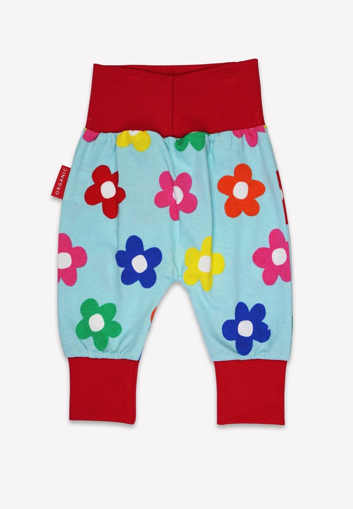 Toby Tiger Organic Rainbow Bloom Print Yoga Pants