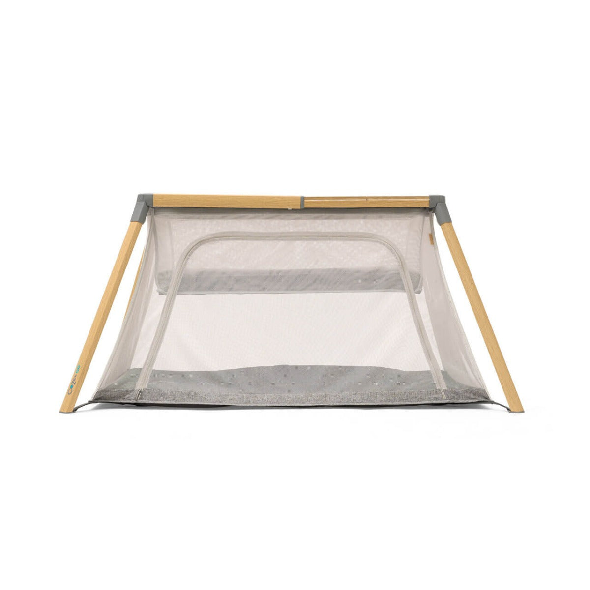 Tutti Bambini CoZee Go 3-in-1 Bassinet, Travel Cot & Playpen - Oak/Charcoal