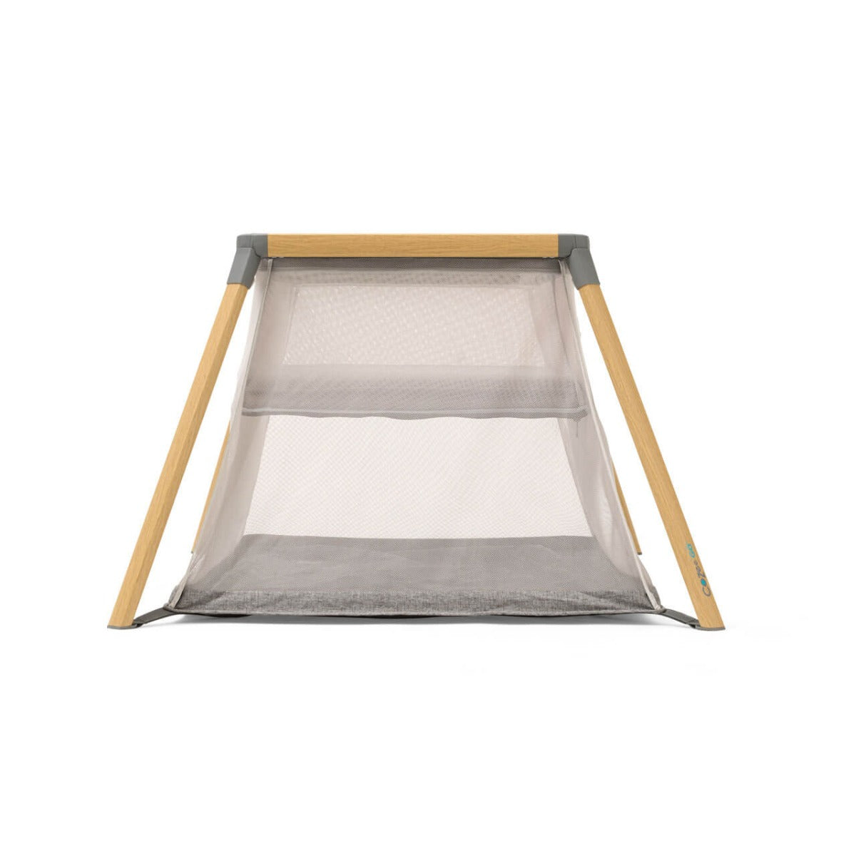 Tutti Bambini CoZee Go 3-in-1 Bassinet, Travel Cot & Playpen - Oak/Charcoal