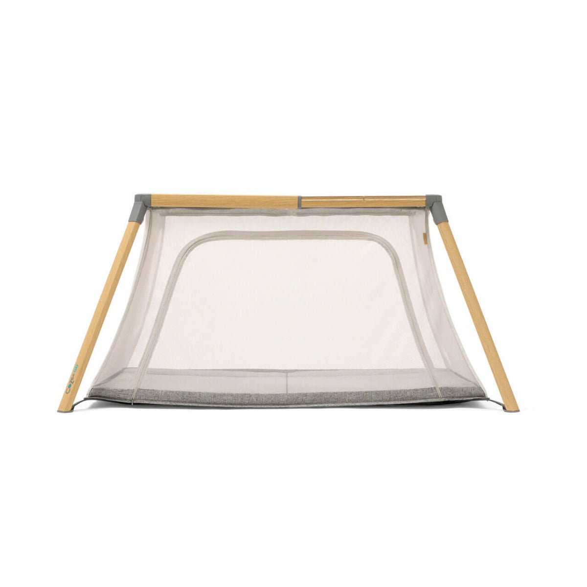 Tutti Bambini CoZee Go 3-in-1 Bassinet, Travel Cot & Playpen - Oak/Charcoal