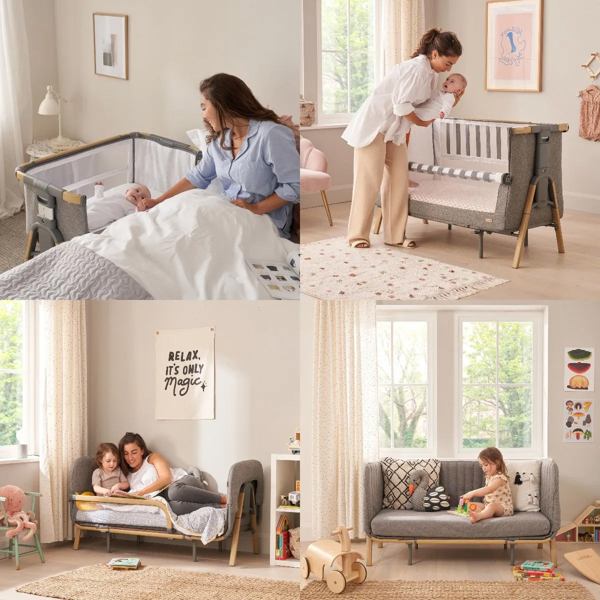 Tutti Bambini CoZee XL Complete Birth to 4+ Years Package - Oak/Charcoal