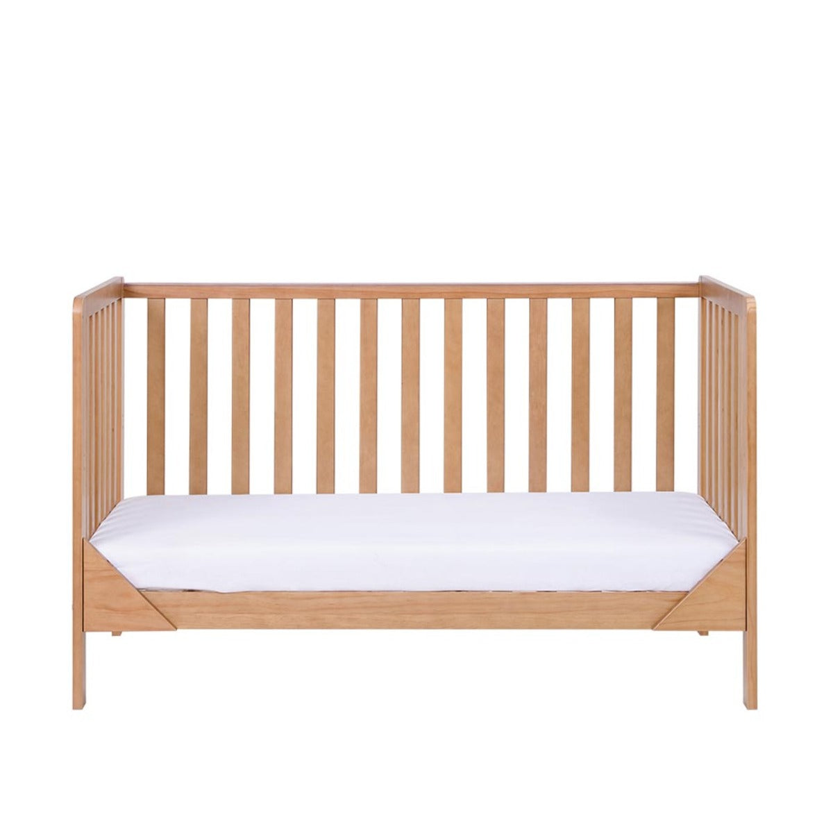Tutti Bambini Malmo Cot Bed, Cot Top Changer and Mattress Bundle - Oak