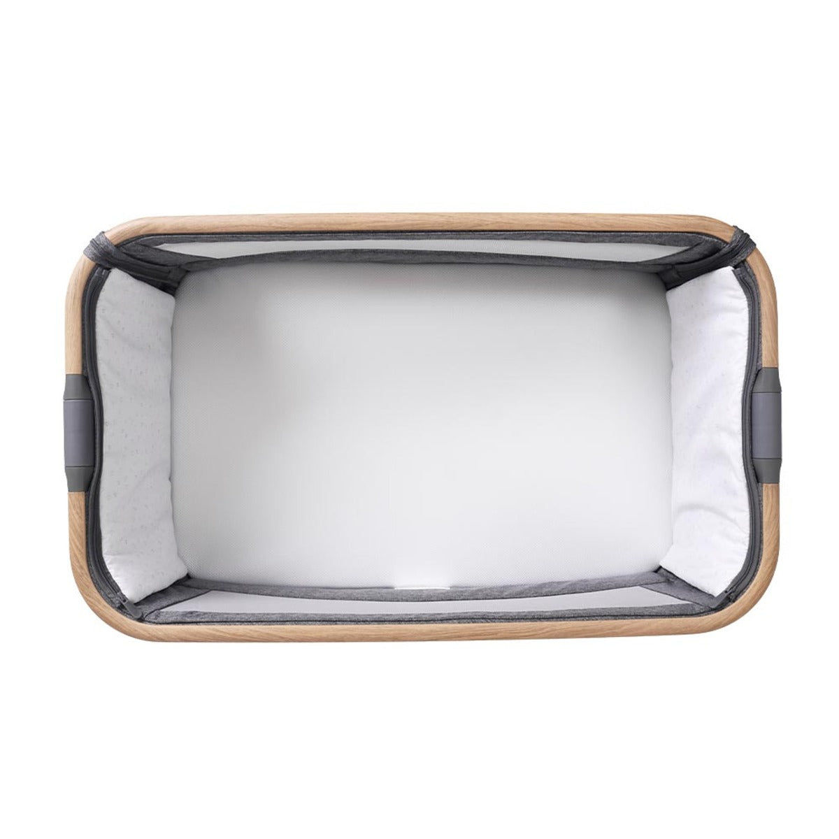 Tutti Bambini CoZee Air Bedside Crib - Oak and Charcoal