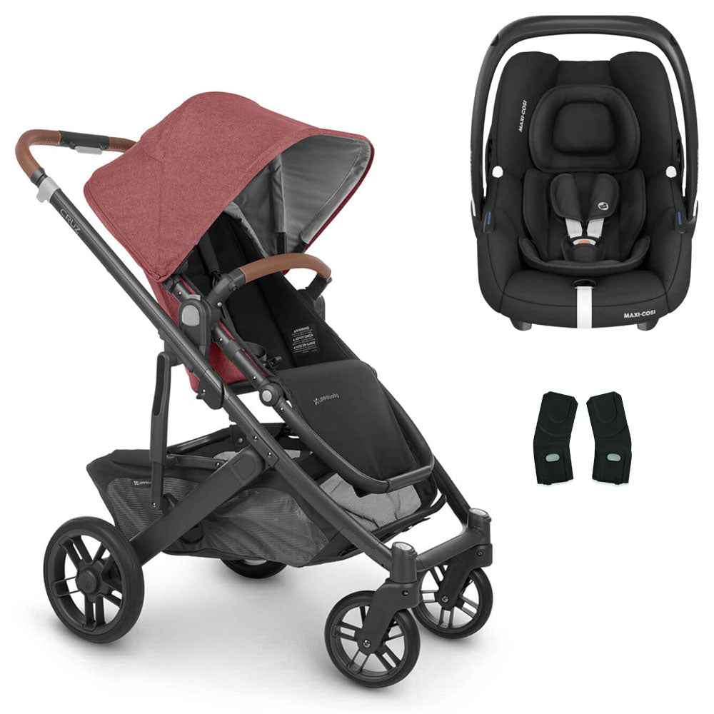 UPPAbaby CRUZ V2 Pushchair with Maxi-Cosi Cabriofix iSize 8