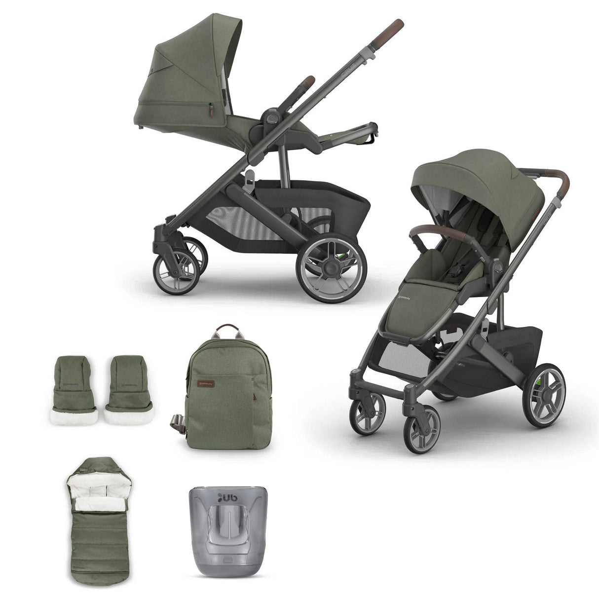 UPPAbaby Cruz V3 Pushchair & Accessory Bundle - Evelyn