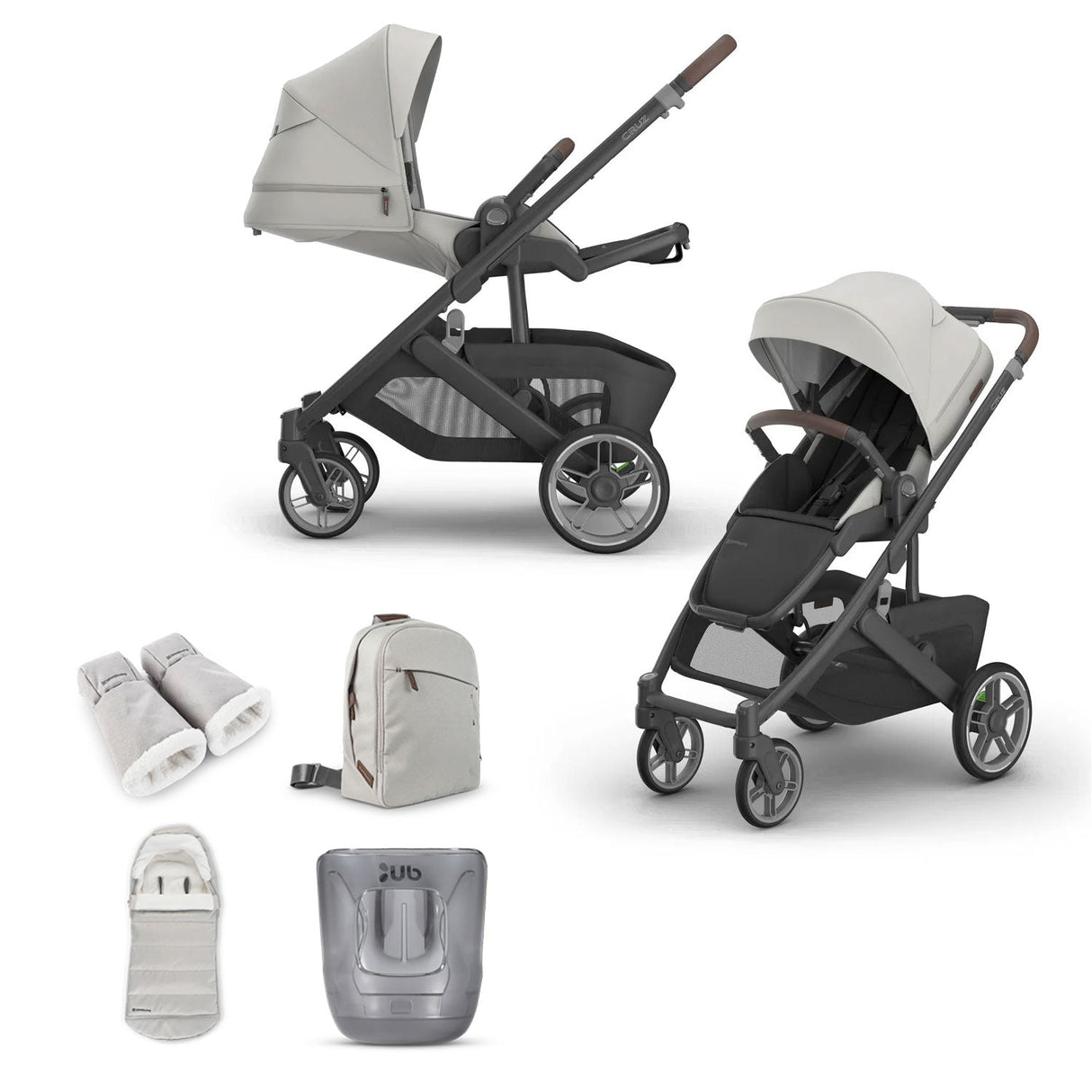 UPPAbaby Cruz V3 Pushchair & Accessory Bundle - Savannah