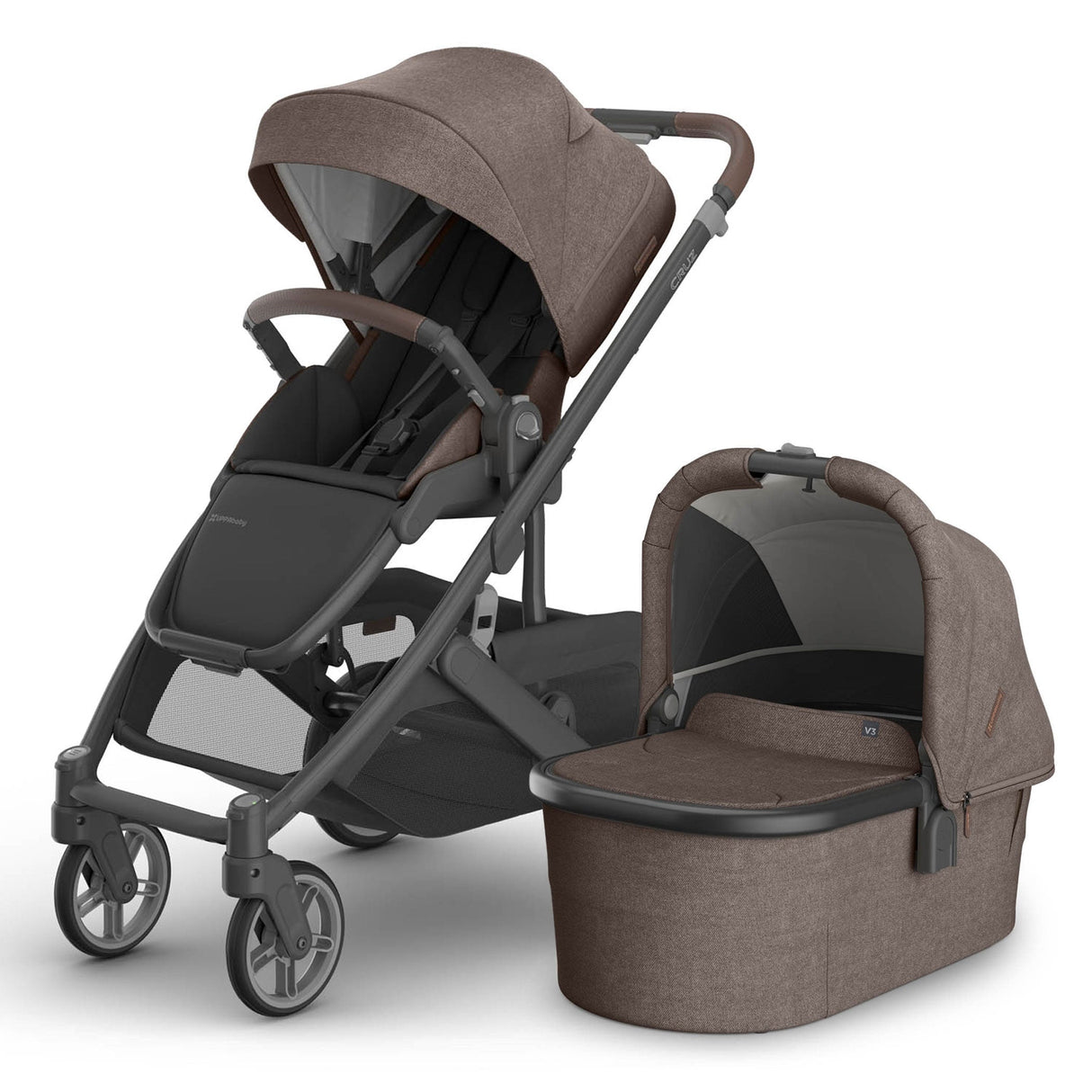 UPPAbaby Cruz V3 Pushchair, Carrycot & Accessory Bundle - Owen