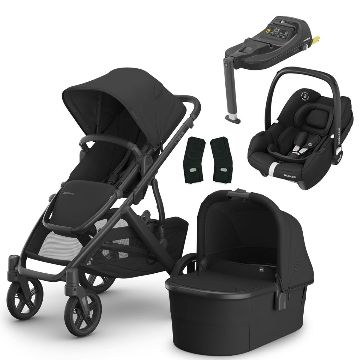 UPPAbaby VISTA V3 Luxury Maxi-Cosi Cabriofix i-Size Travel System Bundle - Jake