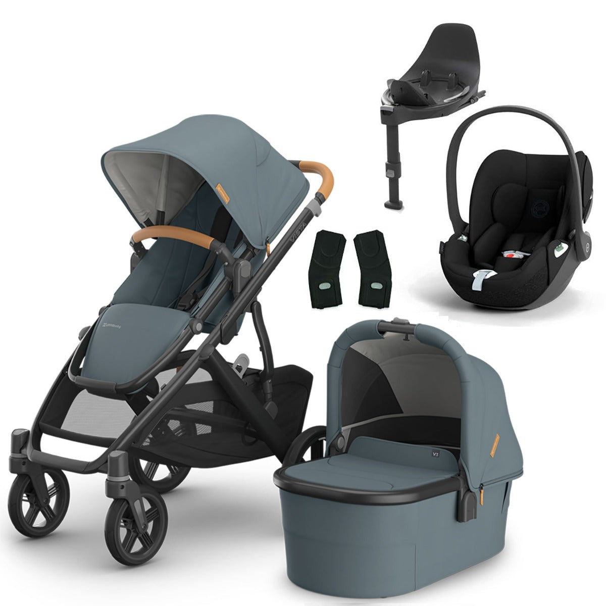 UPPAbaby VISTA V3 Luxury Cybex Cloud T i-Size Travel System Bundle - Dillan