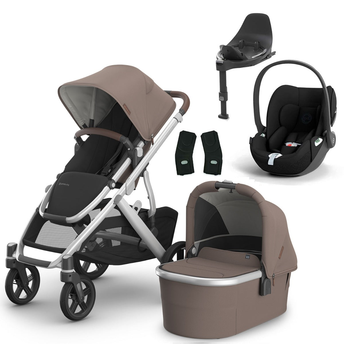 UPPAbaby VISTA V3 Luxury Cybex Cloud T i-Size Travel System Bundle - Theo