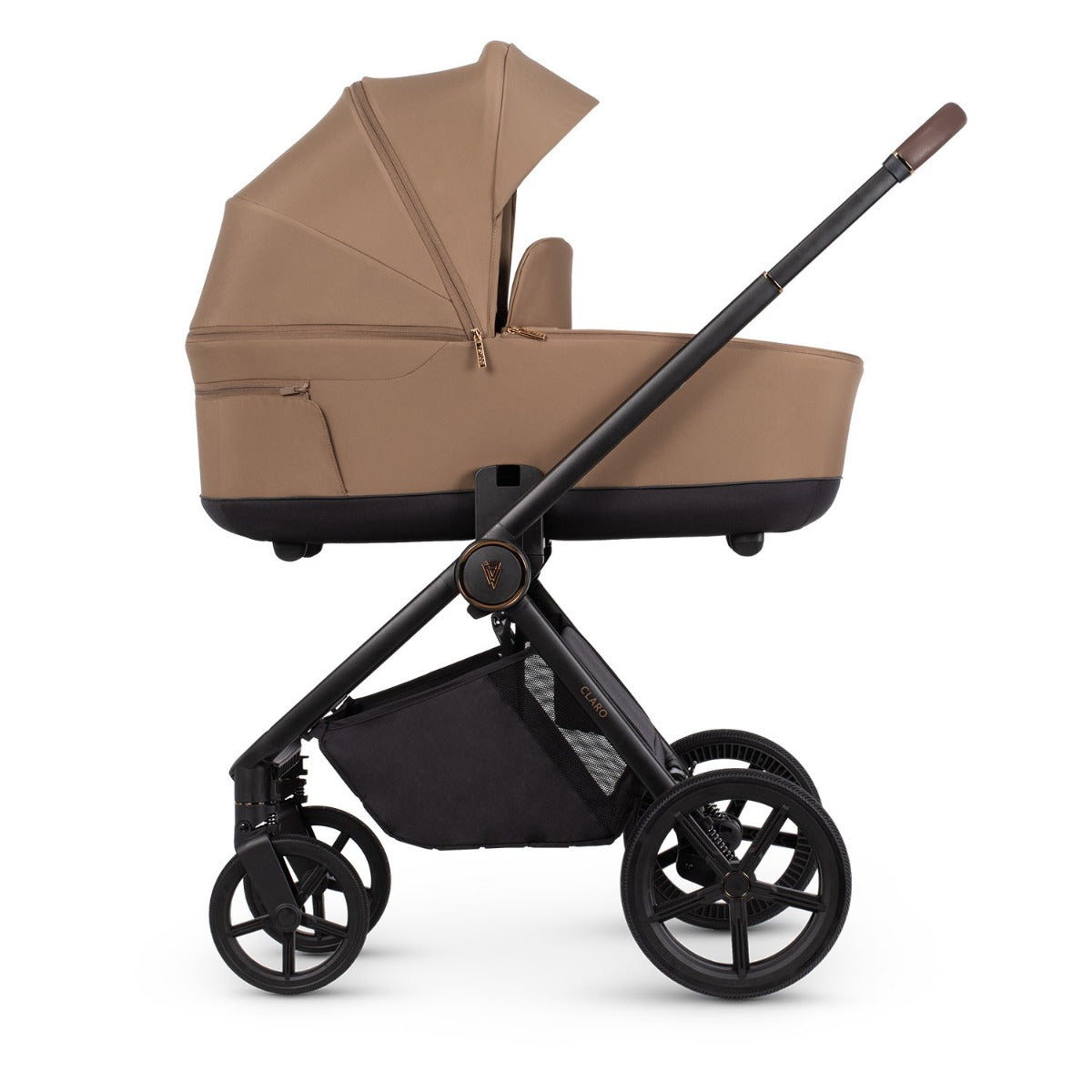 Venicci Claro Complete Travel System Bundle + 360 Isofix Base - Caramel