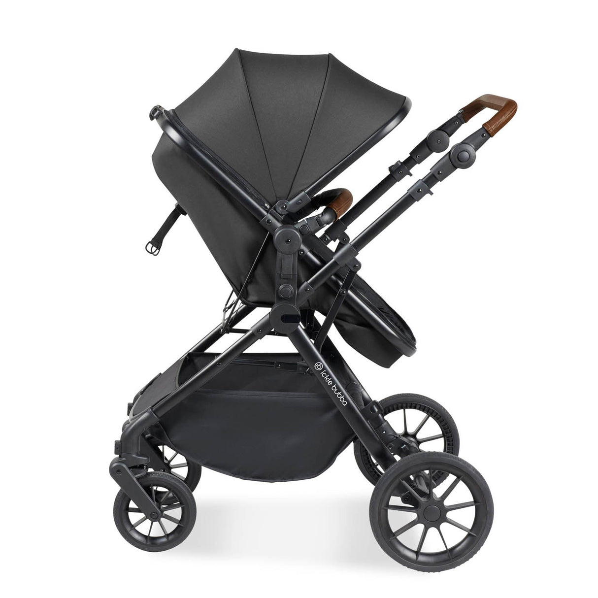 Ickle Bubba Cosmo 2 in 1 Pushchair - Black/Graphite Grey