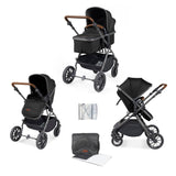Ickle Bubba Cosmo 2 in 1 Pushchair - Gunmetal/Black