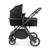 Ickle Bubba Cosmo 2 in 1 Pushchair - Gunmetal/Black