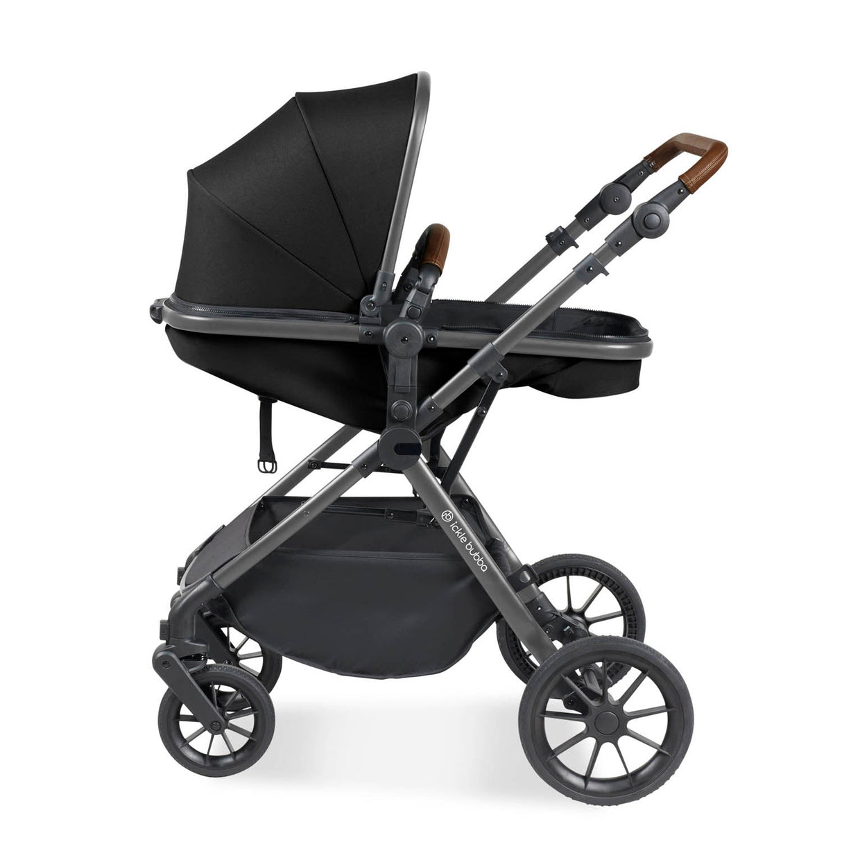 Ickle Bubba Cosmo 2 in 1 Pushchair - Gunmetal/Black