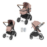 Ickle Bubba Cosmo 2 in 1 Pushchair - Gunmetal/Desert