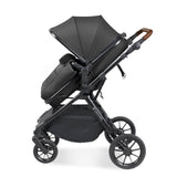 Ickle Bubba Cosmo All in One Stratus i-Size Travel System & Base - Black/Graphite Grey