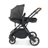 Ickle Bubba Cosmo All in One Stratus i-Size Travel System & Base - Black/Graphite Grey