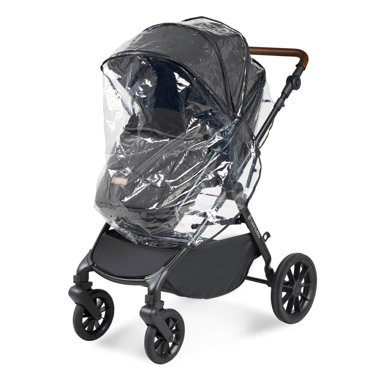 Ickle Bubba Cosmo All in One Stratus i-Size Travel System & Base - Black/Graphite Grey