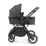Ickle Bubba Cosmo All in One Nimbus i-Size Travel System & Spin Base - Black/Graphite Grey