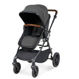 Ickle Bubba Cosmo All in One Nimbus i-Size Travel System & Spin Base - Black/Graphite Grey