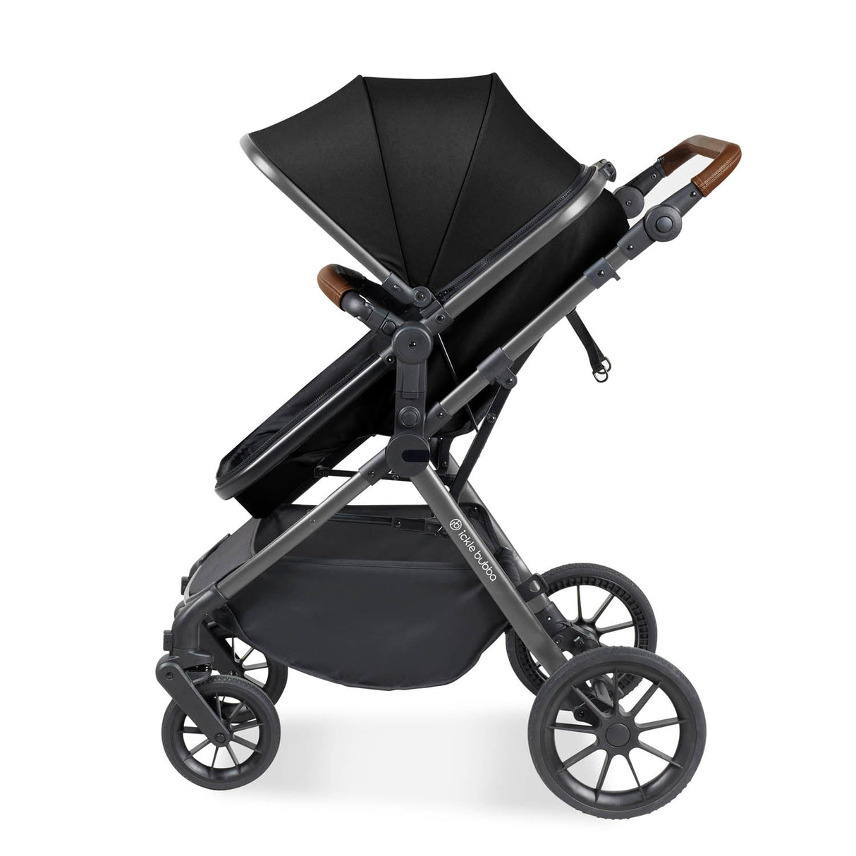 Ickle Bubba Cosmo All in One Nimbus i-Size Travel System & Spin Base - Gunmetal/Black