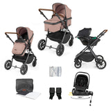 Ickle Bubba Cosmo All in One Nimbus i-Size Travel System & Spin Base - Gunmetal/Desert
