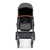 Ickle Bubba Cosmo 9 Piece Travel System with Maxi-Cosi CabrioFix i-Size Car Seat & Base - Black/Graphite Grey