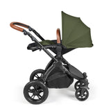 Ickle Bubba Stomp Luxe 9 Piece Pram Bundle - Black/Woodland/Tan