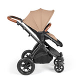 Ickle Bubba Stomp Luxe 9 Piece Pram Bundle - Black/Desert/Tan
