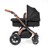 Ickle Bubba Stomp Luxe 12 Piece Travel System with i-Size Stratus Car Seat & Base - Bronze/Midnight/Tan