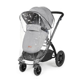 Ickle Bubba Stomp Luxe 12 Piece Travel System with i-Size Nimbus Car Seat & Spin Base - Black/Pearl Grey/Black