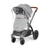 Ickle Bubba Stomp Luxe 12 Piece Travel System with i-Size Nimbus Car Seat & Spin Base - Black/Pearl Grey/Tan